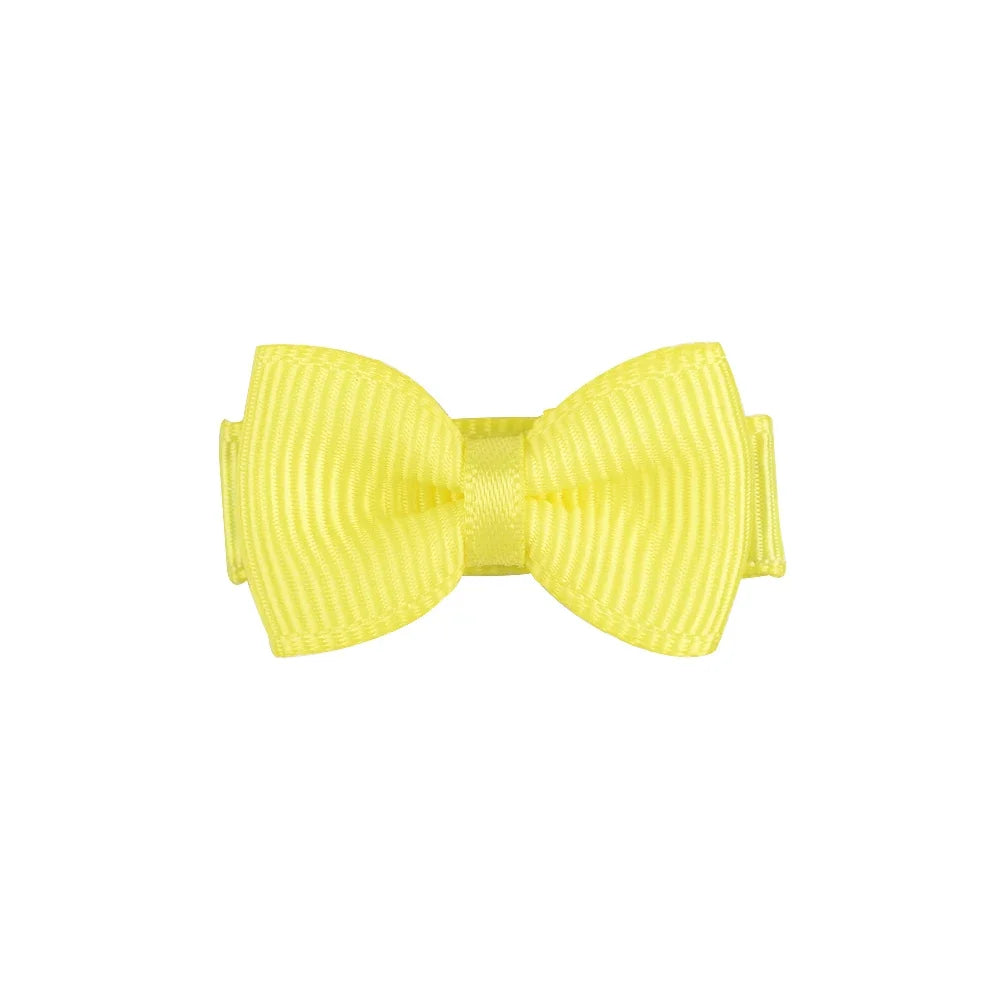 1.2 Inches Solid Colors Mini Hair Bows With Clip For Kids Girls Hairgrips Ribbon Covered Safety Bows Headwear Hair Accessorie