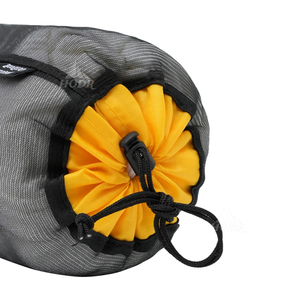 [HODR] Mesh Bags Lightweight Mesh Stuff Sack Drawstring Storage Bags Compression Pouches for Camping, Hiking, Laundry & Groce