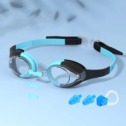 Kids Swimming Goggles Waterproof Swim Eyewear Glasses Anti-fog&Leak Girls Boys Youth Quick Adjustable Strap Age 3-14 Years Ol