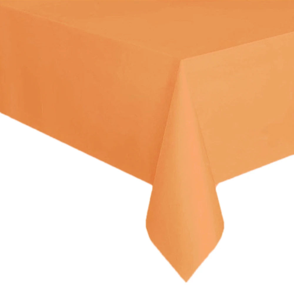 Disposable Tablecloth White Black Pink Gold Table Cover Plastic Birthday Wedding Table Cloth Party Dining Table Decoration Fa