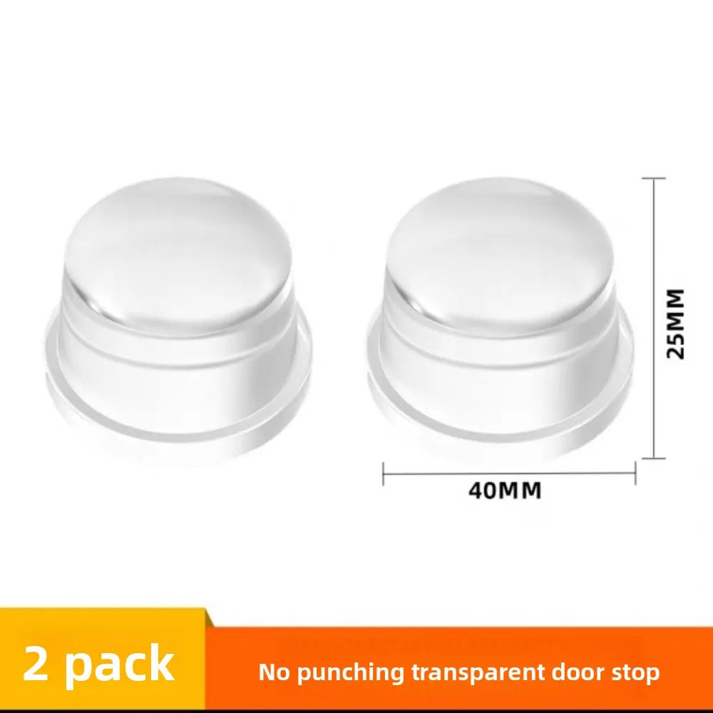Transparent Silicone Door Stopper No Drill Anti Bump Pad for Office Home Safety Protection Dodgers Door Stop Home Improvement