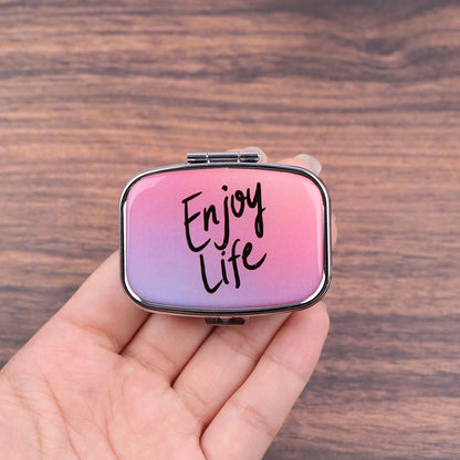 Van Gogh Art Mini Pill Box 2-Compartment Medicine Pill Organizer Household Portable Medicine Storage Box Travel Jwelery Gift 