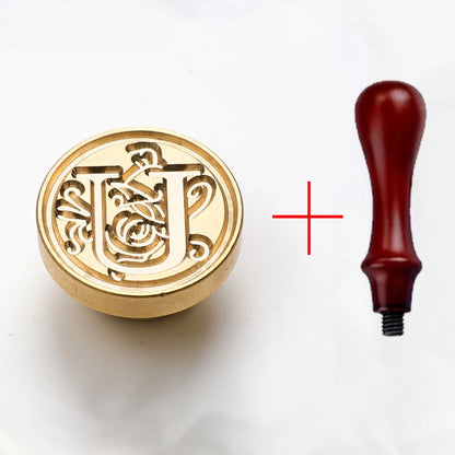 2PCS clear sealing stamp head wax seal craft supplies wax seal stamp and handle stamp scrapbooking supplies craft HCZ0106 - H