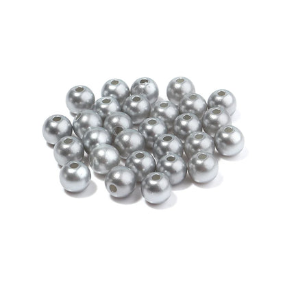 50-1000pcs/Lot Round ABS Imitation Pearl Beads Loose Beads Plastic Acrylic Spacer Bead For Jewelry Making Diy Bracelet Neckla