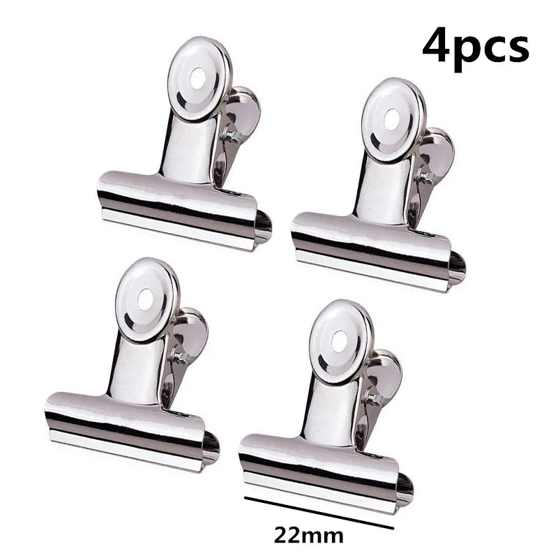 New 50mm 38mm 31mm 22mm Multicolor Round Metal Clamp Paper Clips Student School Office Supplies