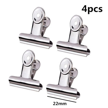 New 50mm 38mm 31mm 22mm Multicolor Round Metal Clamp Paper Clips Student School Office Supplies