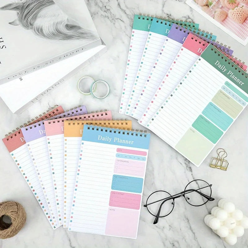 1PC Daily To Do List Notepad - 30 Laminated Sheets for Work, School, Fitness & Academic Goals Notebook - Perfect Back To Scho