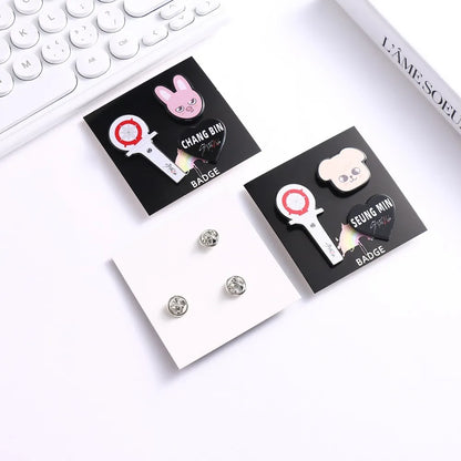 Stray kids mini brooch decoration accessories three piece set SKZOO mini animal bag clothing personalized decoration brooch
