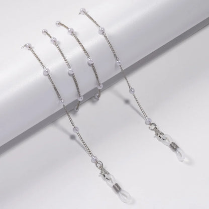 Fashion Reading Glasses Chain Pearl Flower Glasses Hanging Rope Anti-Lost Eyewear Mask Lanyard Women Sunglasses Glasses Chain
