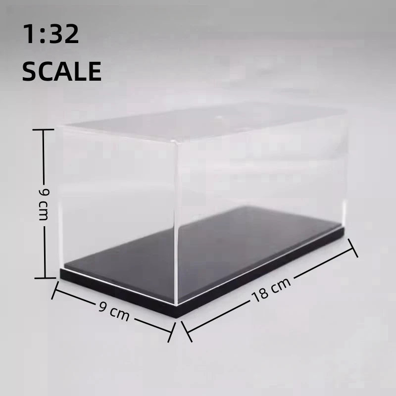 Scale 1/64 1/43 1/32 1/24 1/18 Clear Acrylic Display Box Case for Car Model Dust Cover Pre Made Box Diecast Professional Stor