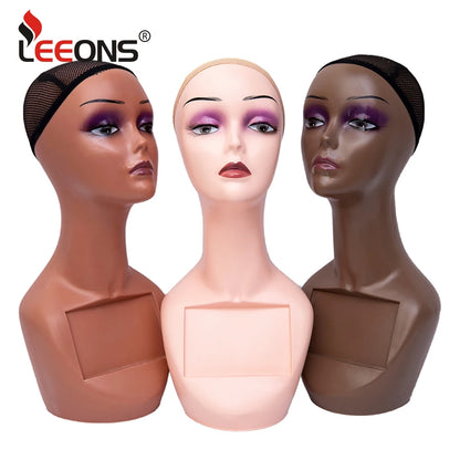 Manikin Wig Display Stand Female Mannequin Pvc Realistic Mannequin Head Bust For Wigs Display Making Styling Hats,Sunglasses
