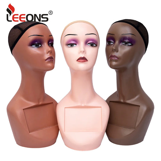 Manikin Wig Display Stand Female Mannequin Pvc Realistic Mannequin Head Bust For Wigs Display Making Styling Hats,Sunglasses