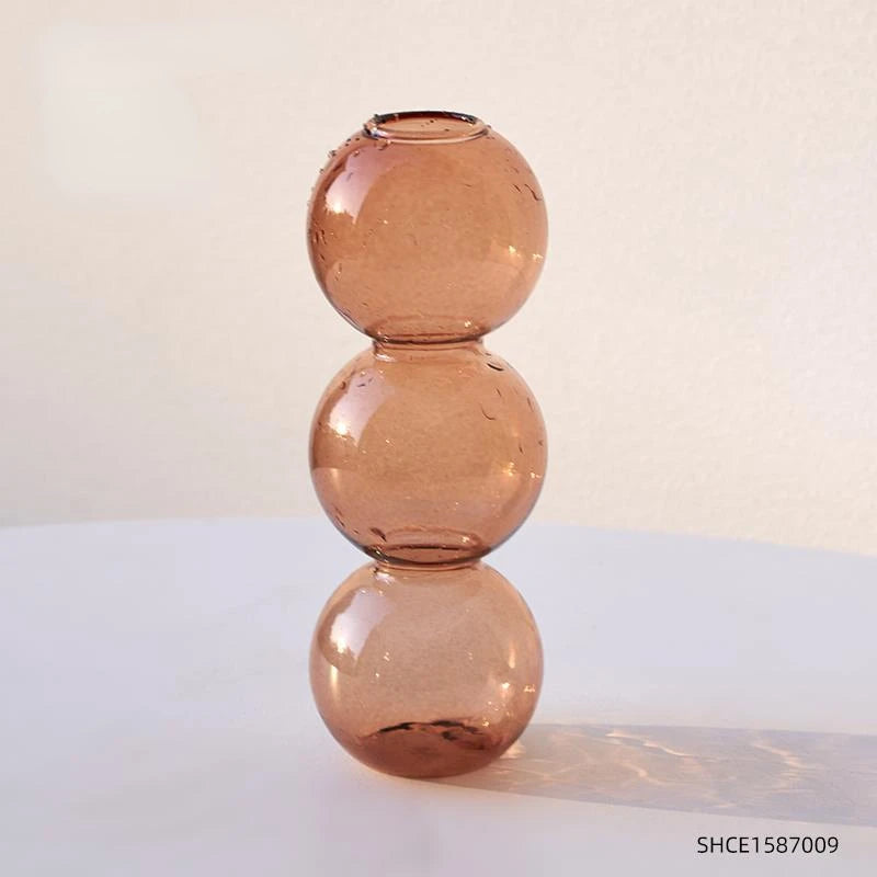 Nordic Glass Vase Home Decor Living Room Decoration Terrarium Flower Vase Plant Pots Decorative Home Accessories Decoration G