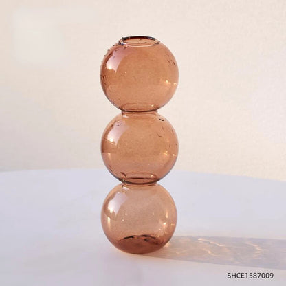 Nordic Glass Vase Home Decor Living Room Decoration Terrarium Flower Vase Plant Pots Decorative Home Accessories Decoration G
