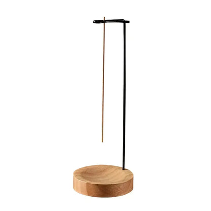 Insence Burner Upside Down Incense Burner Incense Stick Holder Wooden Round Incense Tray Ornament Bedroom Home Yoga Decoratio