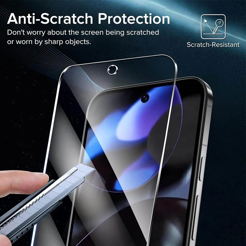 Fingerprint Unlock Glass for Pixel 9 Pro 10 8A 9A 10A 7A 8 Pro Screen Protector Pixel 9 Pro XL Tempered Glass for Google Pixe