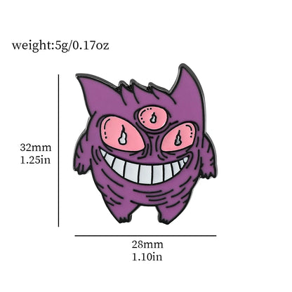Gengar Cartoon Brooches Anime Enamel Lapel Pins for Backpack Accessories Fans Collection Brooches Jewelry Gift - Gengar 10