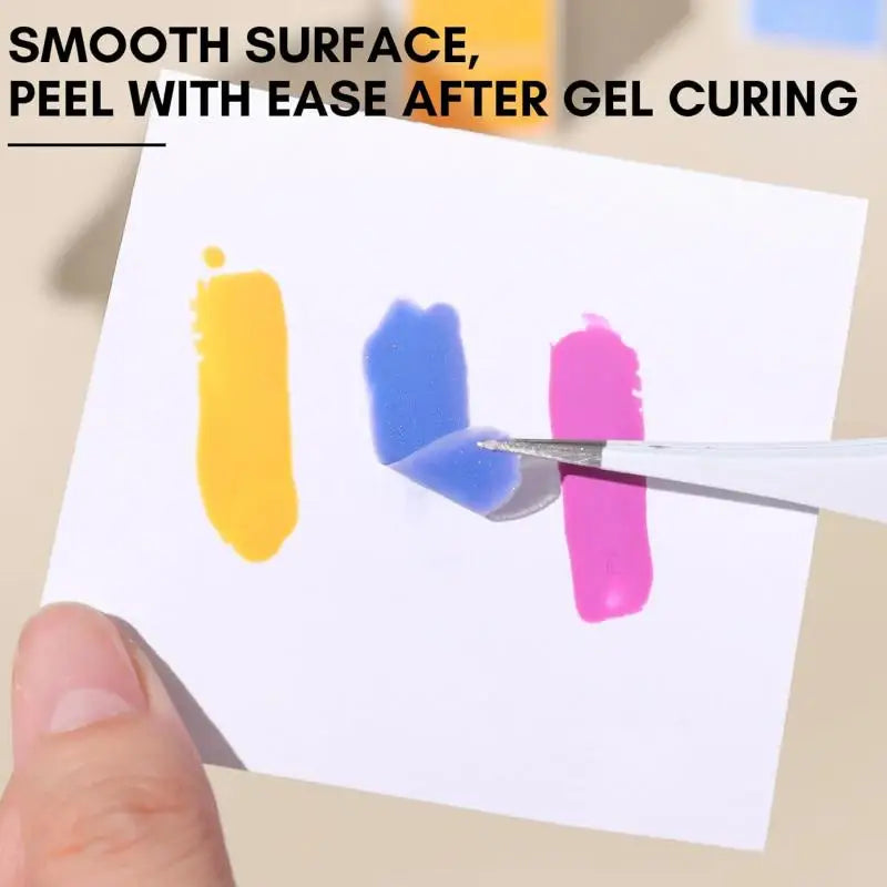 50Pcs Gel Nail Polish Palette Paper Disposable Nail Art Sticker Gel Polish Mixing Drawing Paper DIY Display Manicure Tools