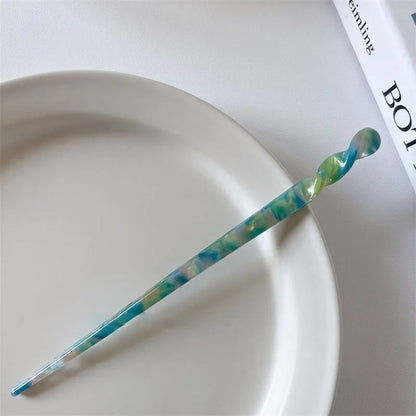 Vintage Chinese Style Hair Sticks for Women Girls Fashion Acetate Chopstick Shaped Hair Clips Pins Jewelry Hair Accessories -