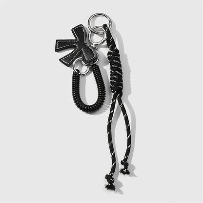 Luxury Charm Tassel Love Heart Pendant Handmade Creative Bowknot Keychain Cute Glossy Pendant Keychain Bag Accessories