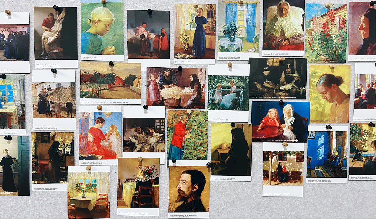 30 Sheets/Set Famous Artists Series Poster Postcards Art Greeting Card Oil Painting Wish Card For DIY Gift Decoration Message