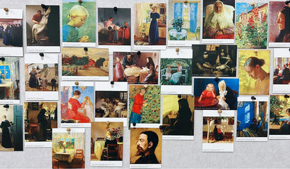 30 Sheets/Set Famous Artists Series Poster Postcards Art Greeting Card Oil Painting Wish Card For DIY Gift Decoration Message