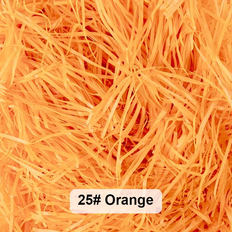 100-20g Multicolored Raffia Paper Shreds & Strands Shredded Crinkle Confetti For DIY Gift Box Wrapping & Basket Filling