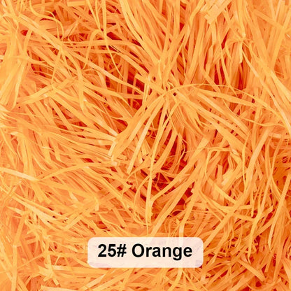 100-20g Multicolored Raffia Paper Shreds & Strands Shredded Crinkle Confetti For DIY Gift Box Wrapping & Basket Filling