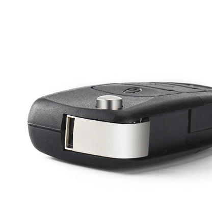 KEYYOU 2 3 Buttons For Volkswagen VW Passat Polo Golf Touran Bora Ibiza Leon Octavia Fabia Folding Flip Key Shell Case No Bla