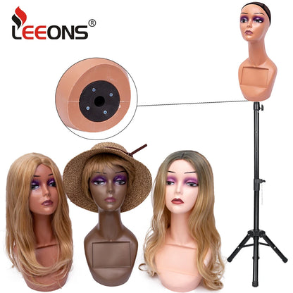 Manikin Wig Display Stand Female Mannequin Pvc Realistic Mannequin Head Bust For Wigs Display Making Styling Hats,Sunglasses