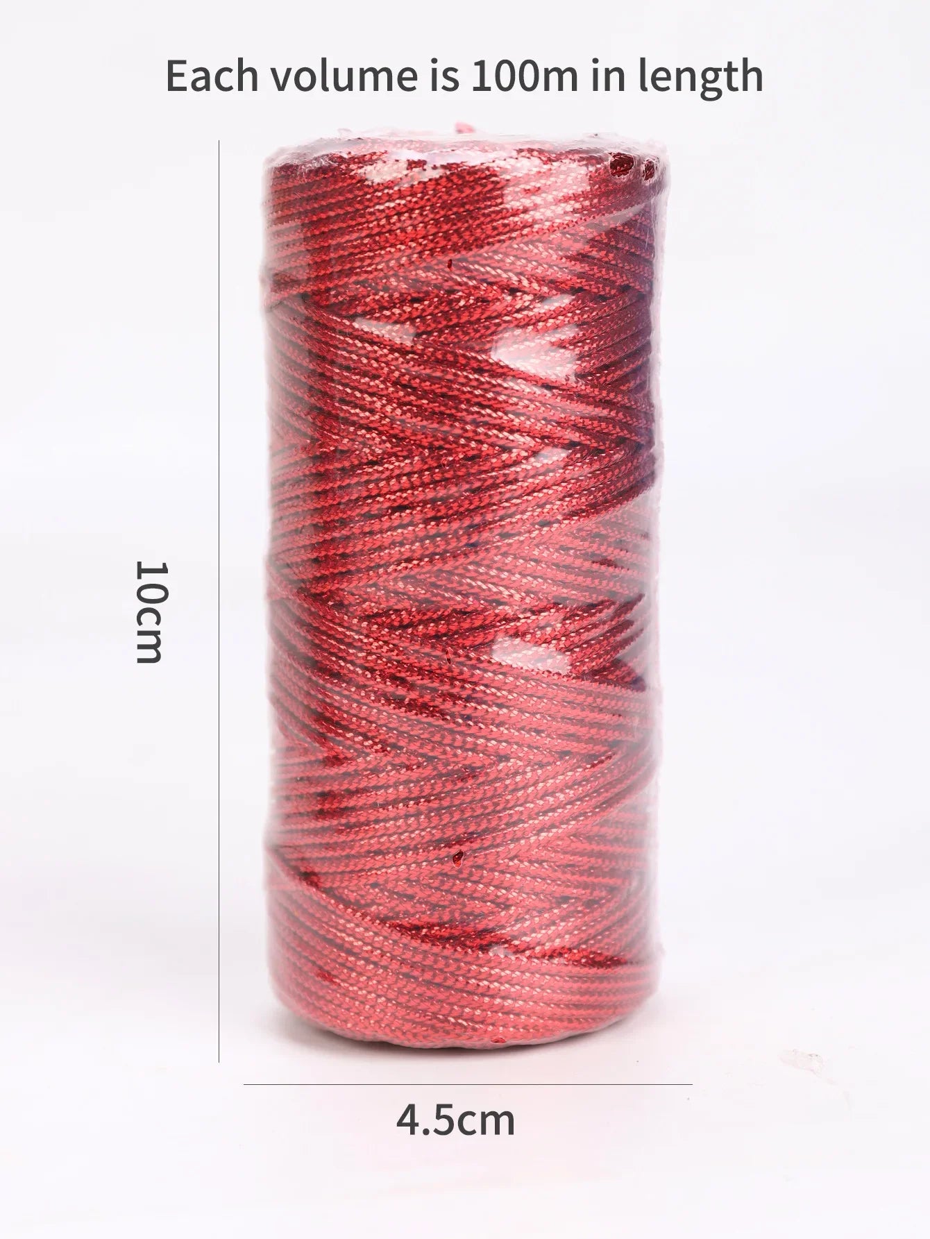 1.5mm 100M Gold Silver Macrame Cord Rope String for Sewing DIY Rope 100M Macrame Rope String for Sewing and Crafts Thread Twi