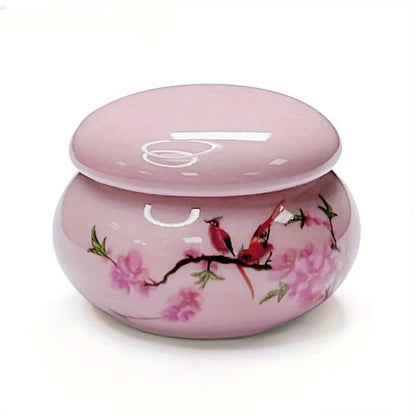 1Pc Ceramics Nail Cup with Lid Acrylic Liquid Powder Ceramic Cup Nail Art Acrylic Liquid Powder Porcelain Dappen Dish Contain