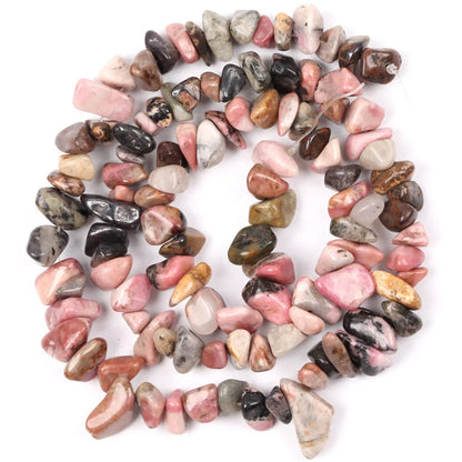 Natural Stone Chips Beads 3-5-8-12mm Irregular Gravel Beads For Jewelry Making Freeform Beads Diy Necklace Bracelet 15'' - Bl