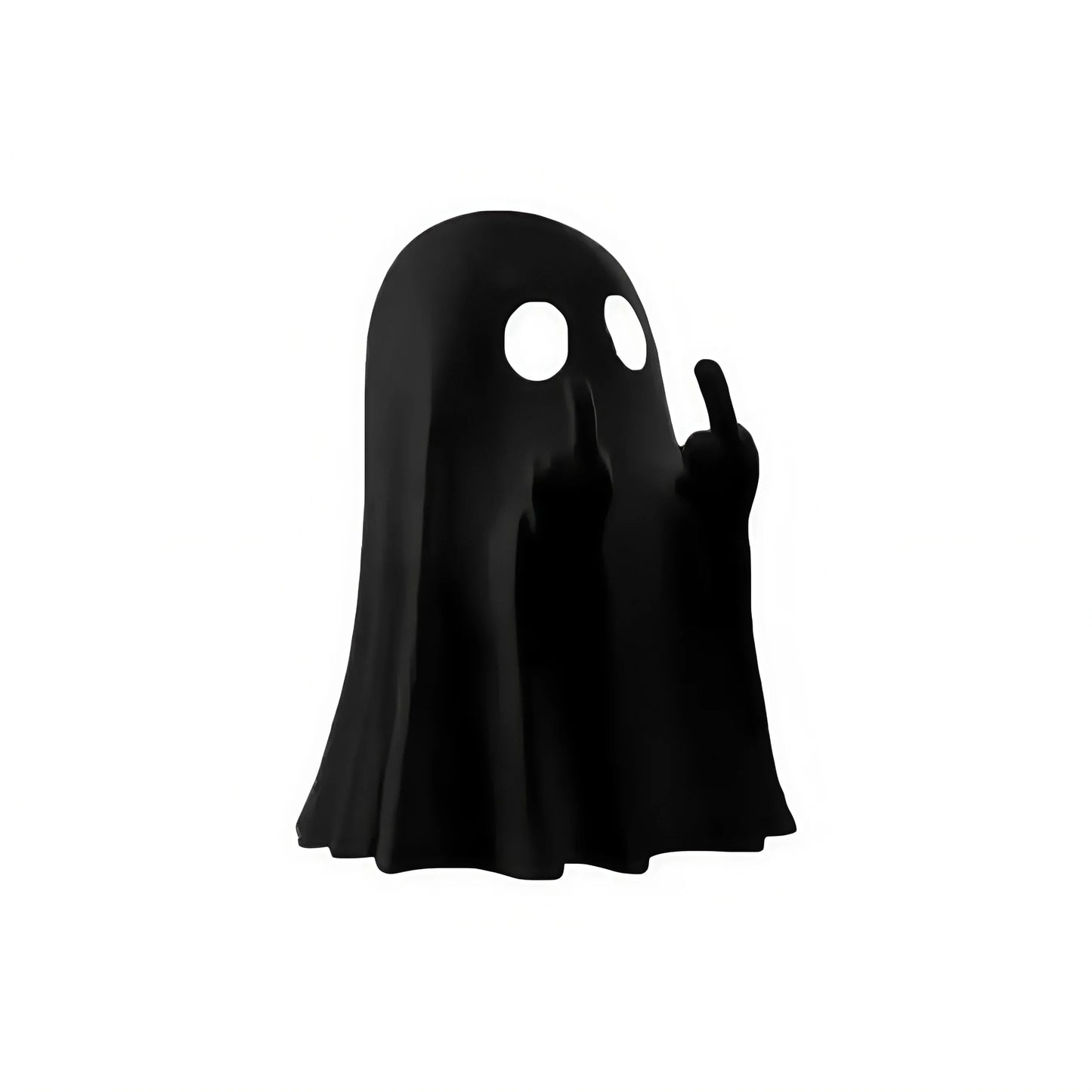 Middle Finger Cute Ghost Statue, Ghosts Small Scary Ghost Figurines, Halloween Home Decorations, Coffee Table Centerpieces Sh