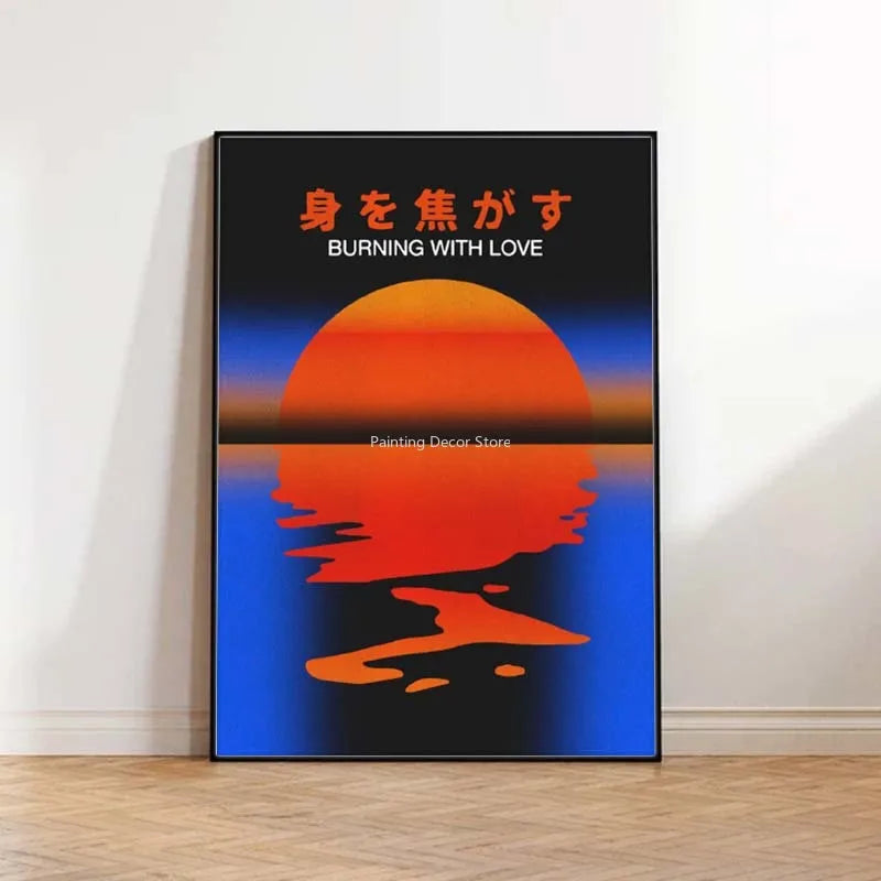 Mid Century Vintage Classic Colorful Posters Abstract Canvas Print Wall Art Canvas Painting for Living Room Home Decor TW10