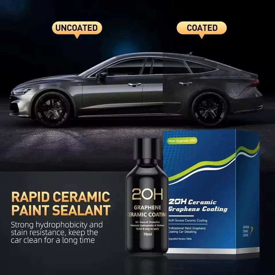 2026 Graphene Ceramic Coating 20H with Self Healing and UV Track Technology Car Detailing Professionals 10+ Years of Protecti