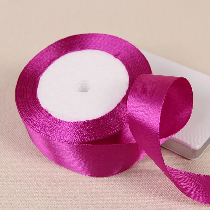 6/10/15/20/25/40/50mm Satin Ribbons DIY Artificial Crafts Wedding Party Supplies Handicraft Sewing Accessories Material 22met
