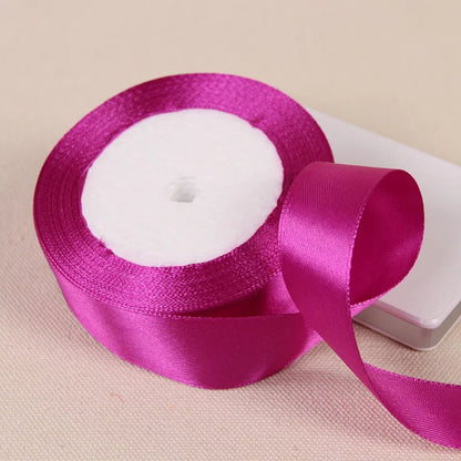6/10/15/20/25/40/50mm Satin Ribbons DIY Artificial Crafts Wedding Party Supplies Handicraft Sewing Accessories Material 22met