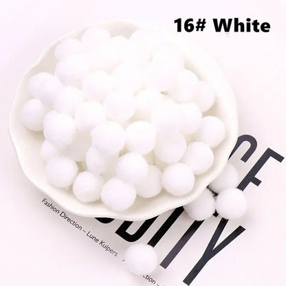 Mini Fluffy Soft Pom Poms Pompoms Ball,Handmade Craft Toys,Wedding Christmas Decor,DIY Sewing Supplies,8mm,10mm,15mm,20mm,30m