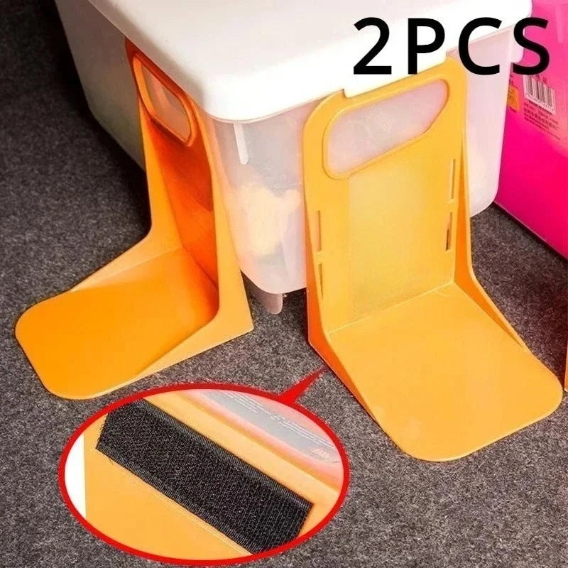 2pc Car Back Auto Trunk Fixed Rack Holder Stand Shake-proof Organizer Fence Storage Holder Adjustable Distance Storage Box Fi