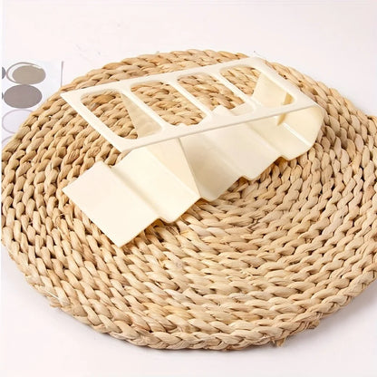 4 Compartment Remote Control Organizer Creative Desktop Storage Rack Plastic Holder Multi Purpose Desk Organizer - White