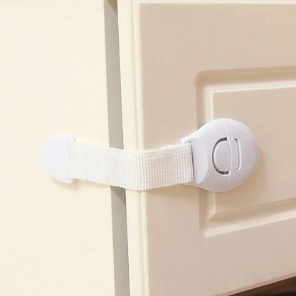 10pcs lot For Baby Furniture Door Drawer Lock Refrigerator Safety Locks Child Proof Infant Protector Brown Cabinet Safety Loc