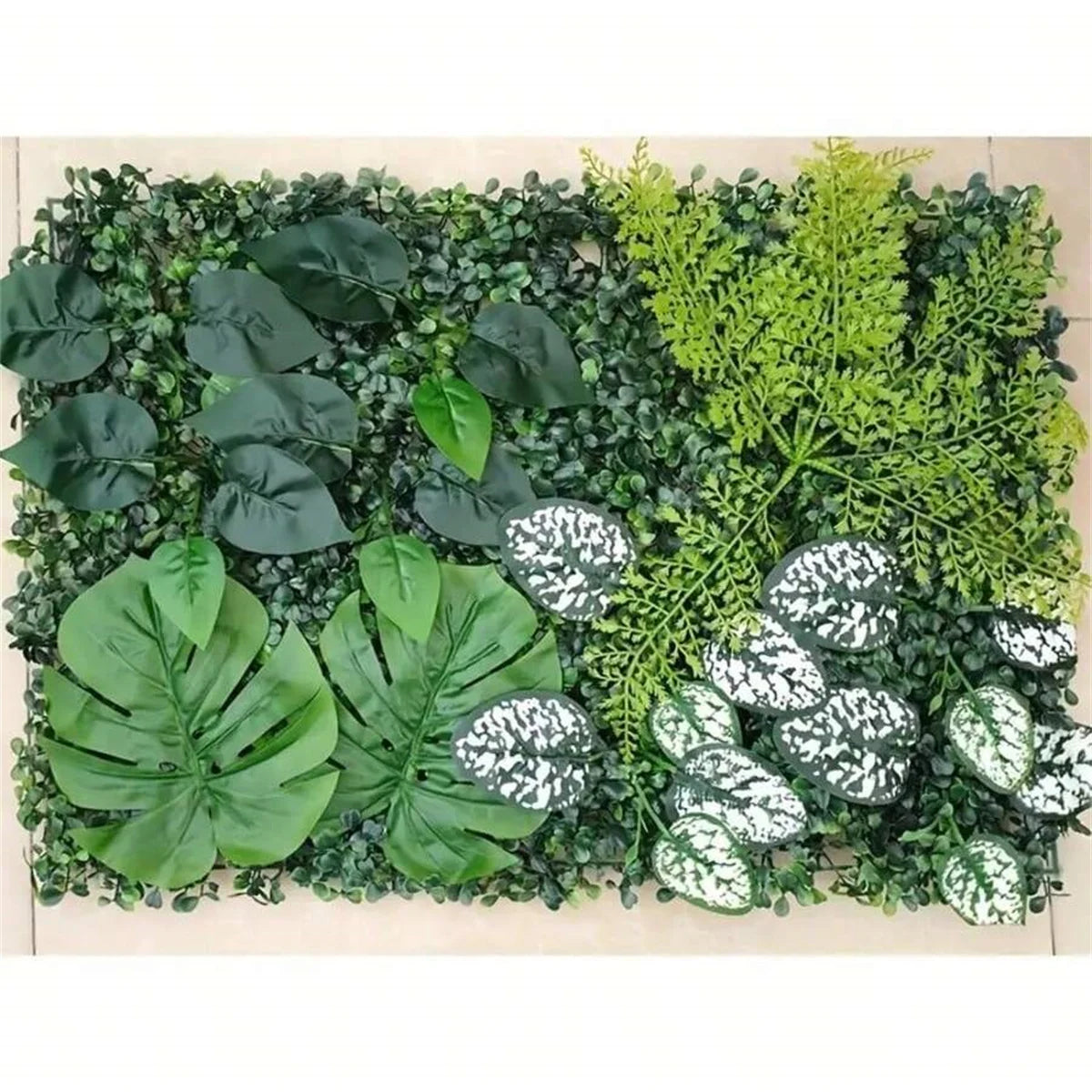 Artificial Green Wall Panels Faux Jungle Grass Decor for Home Garden Vibrant Greenery Mats for Outdoor Patio Weddings Christm