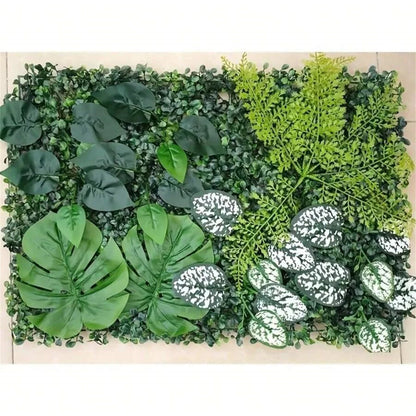 Artificial Green Wall Panels Faux Jungle Grass Decor for Home Garden Vibrant Greenery Mats for Outdoor Patio Weddings Christm
