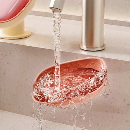 Soap Box Drain Free Punching Household Light Luxury Suction Cup SoapBox Toilet Countertop Soap Rack Bathroom Shelf