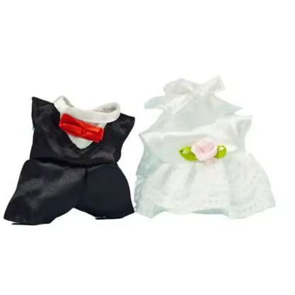 Dress Dollhouse Accessories 1:12 Forest Animal Family Clothes Fashion Daily Wear Casual Outfits Vest Shirt Skirt Pants for Do