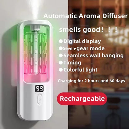 50ml Wall Mounted Aroma Diffuser Essential Oils Diffuser with Time Setting Air Purifying Fragrance Diffusing For Bedroom Toil