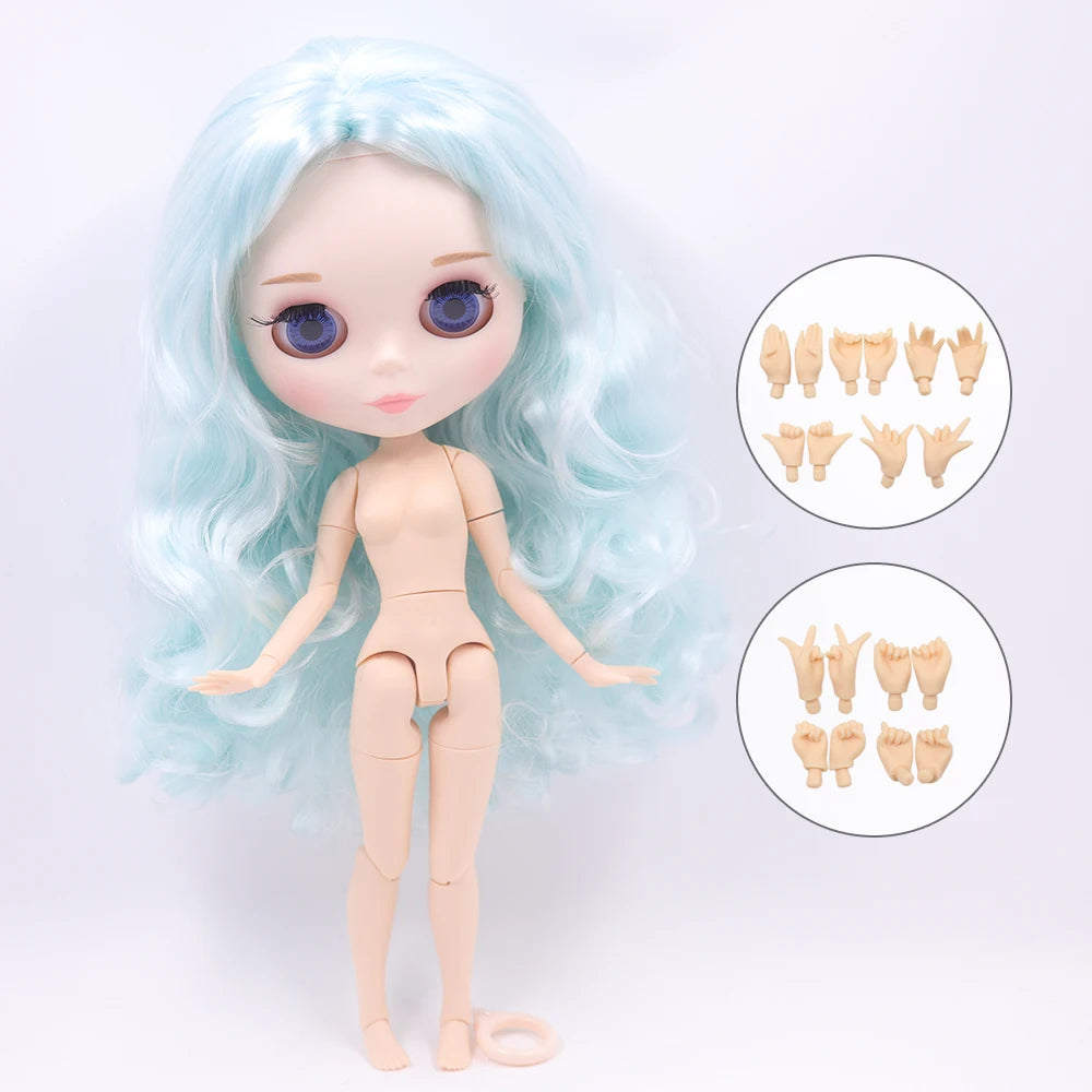 ICY DBS blyth doll 1/6 bjd toy joint body white skin shiny & matte face 30cm on sale special price toy gift anime doll - matt