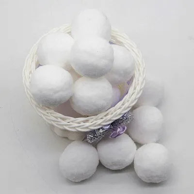 White Pompom 8mm 10mm 15mm 20mm 30mm 40mm Pom Poms Ponpon Crafts Supplies DIY for Kids Garment Sewing Home Wedding Decoration