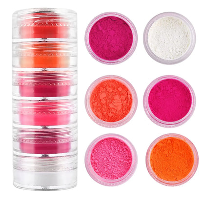 6 Colors/Set Pearl Powder Pigment DIY Epoxy Resin Mold Colorant Dye Mineral Powder Epoxy Resin Dye Pearl Pigment Glitter Craf